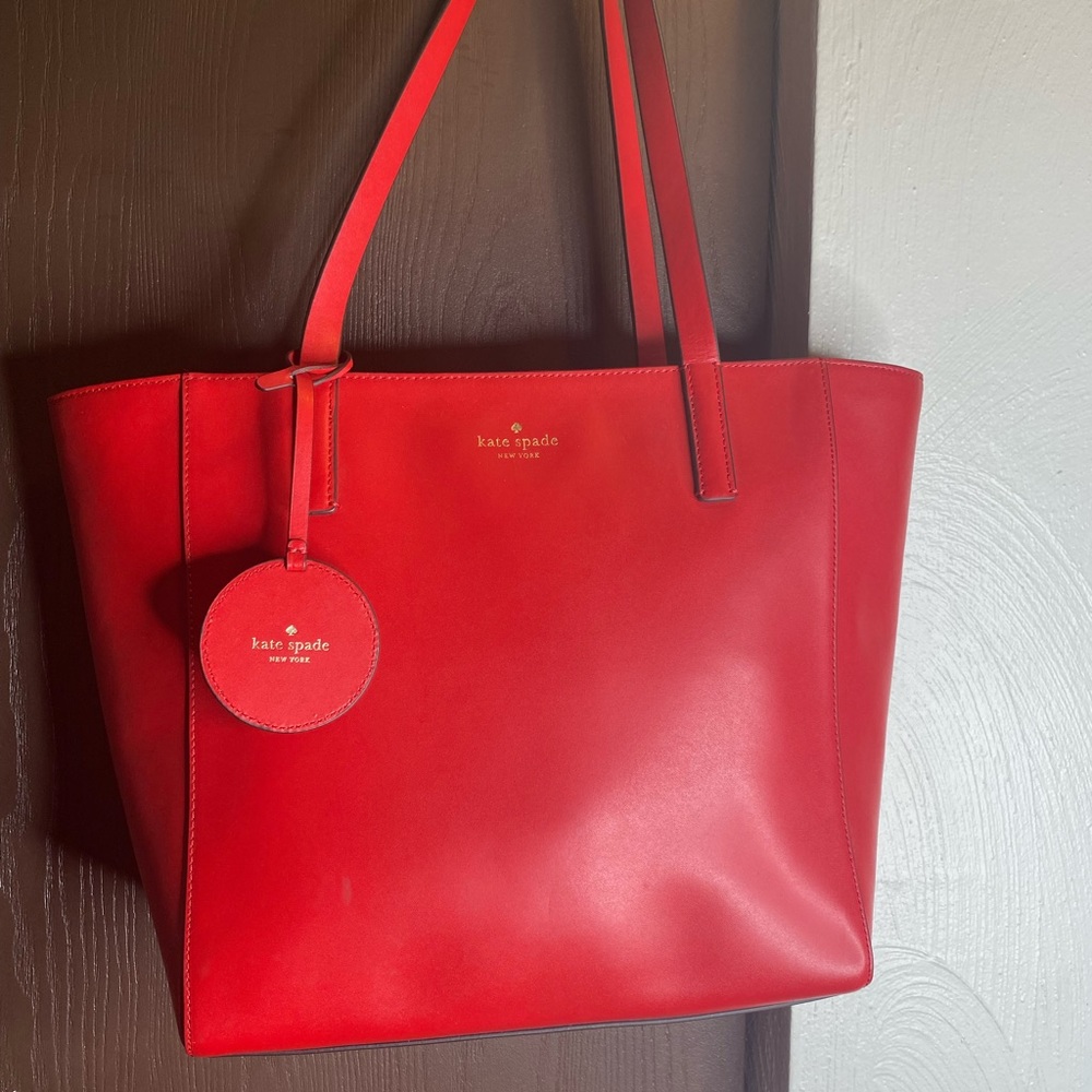 RED KATE SPADE TOTE BAG
